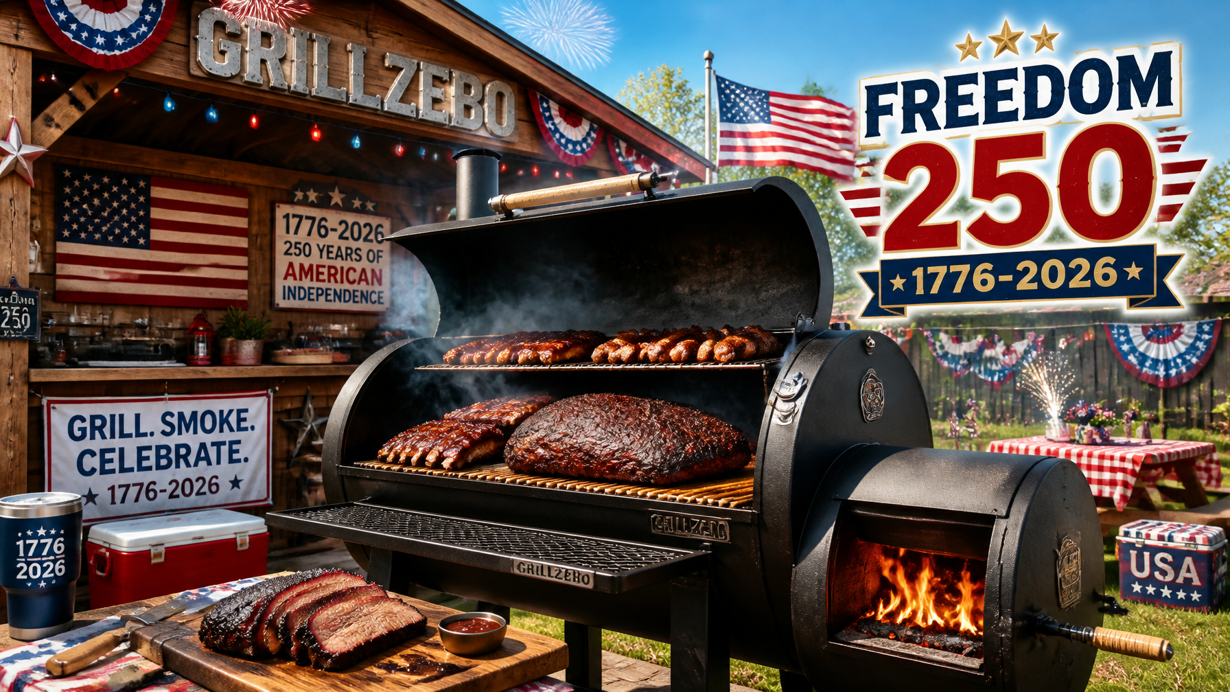 GrillZebo Freedom 250 All-Day Stream